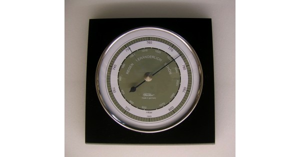 TX Barometer zwart/chroom Fischer