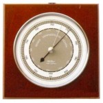 TX Barometer mahonie/chroom Fischer TX Barometer mahonie/chroom Fischer