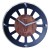 AM 1158 klok antraciet met hout