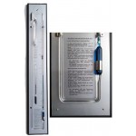 Contra-barometer zwart/rvs plus glas Contra-barometer zwart/rvs plus glas
