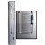 Contra-barometer zwart/rvs plus glas