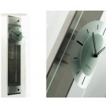 Designwandklok rvs/glas cl303.921 Designwandklok rvs/glas cl303.921