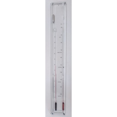Huygens barometer plexiglas met glas ervoor
