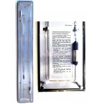 Zwart/RVS/glas contra-barometer