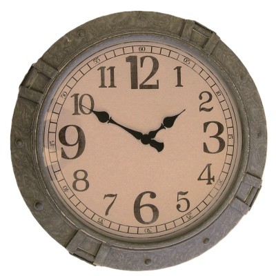 Industriële wandklok XL metaal CB307