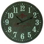 Grote metalen klok groen CB10