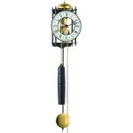 Skelet wandklok Classic zwart/messing Skelet wandklok Classic zwart/messing