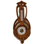 XC noten barometer met thermometer XC noten barometer met thermometer
