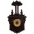 Noten kasteel barometer + thermometer