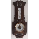 WT Barometer + tulpen houtsnijwerk