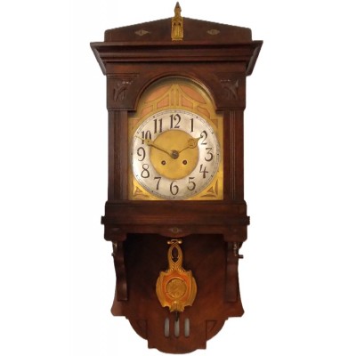 Jugendstil wandklok mahonie Jugendstil wandklok mahonie