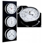 Maritiem weerstation zwart / chroom