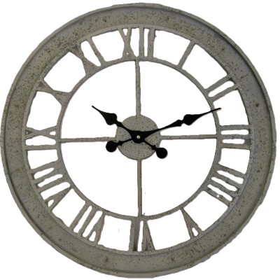 Metalen klok beton look cb1006