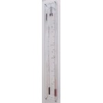 Plexiglas contra-barometer met glas, rood Plexiglas contra-barometer met glas, rood
