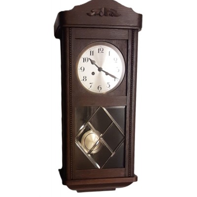 Regulateur met bimbamslagwerk, eiken