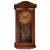 Eiken regulateur met glas in lood