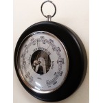 Ronde barometer zwart / chroom Fischer 1366 Ronde barometer zwart / chroom Fischer 1366