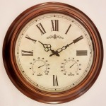 Ronde klok + thermometer + hygrometer B202