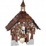 Skeletklok in Alpen huisje Hermle 3029-030721 