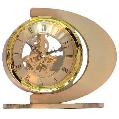 AC281 messing staand klokje AC281 messing staand klokje