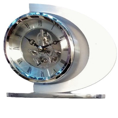 AC281 chromen staand klokje