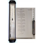 Bow front barometer, zwart, Jan van Agteren Bow front barometer, zwart, Jan van Agteren