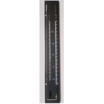 Zwarte contra-barometer met thermometer
