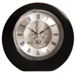 AA tafelklok met skelet uurwerk, zwart AA tafelklok met skelet uurwerk, zwart