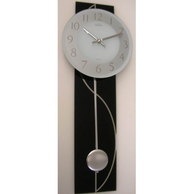 A195 Glazen moderne wandklok met slinger