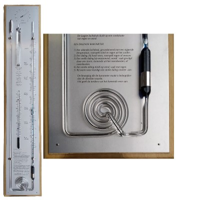 Contrabarometer blank / rvs
