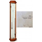 Bow front barometer + controleur, mahonie