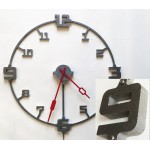 Grote metalen klok 100CM industrieel Grote metalen klok 100CM industrieel
