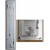 Licht houten barometer met glas ervoor