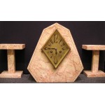 Marmeren Art Deco pendulestel