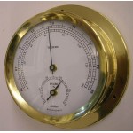 Ronde hygro-/thermometer koper  Ronde hygro-/thermometer koper