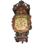 Friese stoelklok met vlinders Friese stoelklok met vlinders