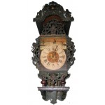 Friese stoelklok met zeilboot