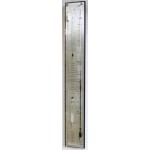 Zwart/RVS/glas contra-barometer